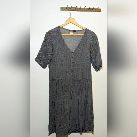 chinese dress ladies Embroidered linen puff-sleeve dress main image 0